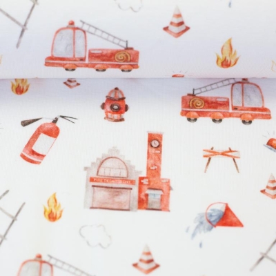 Jersey | SAMERN | weiß mit Feuerwehr
